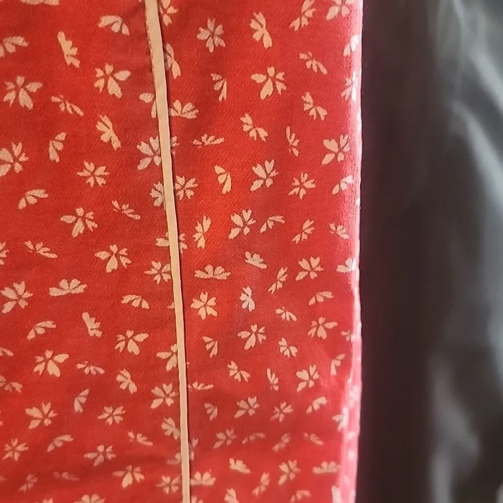 Margaret M Coral Red  Floral Pencil Skirt Size XS